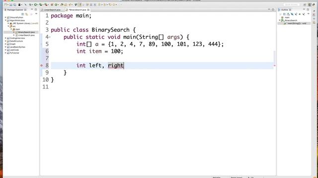Code- Binary Search in Java Bangla Tutorial. Data Structures and Algorithms Bangla Tutorial.