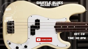 Shuffle Blues BASS backing track Jam