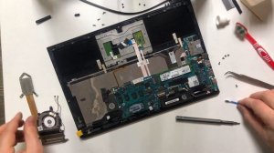 Sony Vaio SVP132A1CV - Разборка Замена Термопасты