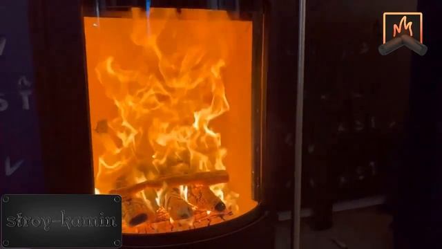 Новая инновационная печь-камин АСТОВ R1 на дровах с подовым горением для дачи, коттеджа, жилого дом смотреть онлайн