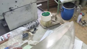 Черные фары Пежо 207. Полировка стекл фар