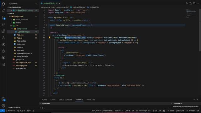 ReactJS Dropzone File Upload смотреть онлайн