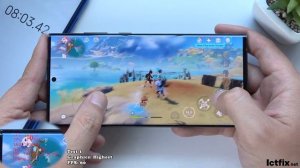Samsung Galaxy S22 Ultra Genshin Impact Gaming test Max Setting | Snapdragon 8 Gen 1, 120Hz Display