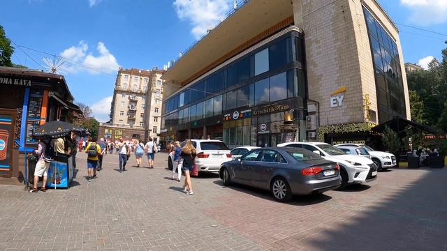 Ukraine. Kiev. Walking In Kiew. Khreschatyk Street Kiew Walk. Online Tour In Kiew. Ukraine Walk.