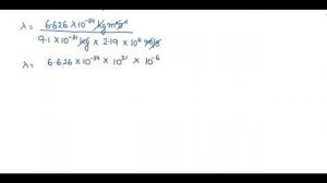 If the velocity of the electron in Bohr's first orbit is 2.19 X 10^6 m/s. Calculate the de-Broglie.