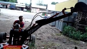 Российский мини-экскаватор Landformer 100 (тяжелый грунт)