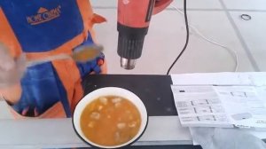 Не стандартное применение строительного фена.))))