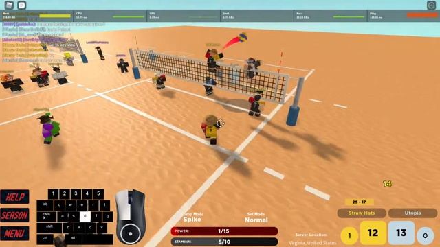 Straw Hats VS Utopia - Roblox Volleyball CVL S3 Match смотреть онлайн