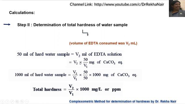 Determination of Hardness by Complexometric/ EDTA Method_Water and its treatment by Dr. Rekha Nair смотреть онлайн