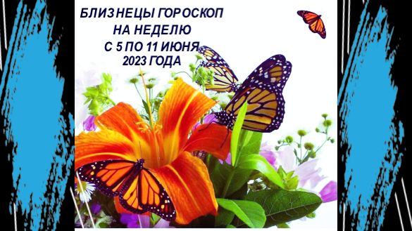 БЛИЗНЕЦЫ ГОРОСКОП НА НЕДЕЛЮ С 5 ПО 11 ИЮНЯ 2023 ГОДА 2023 ГОДА