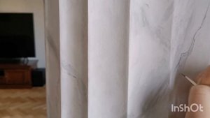 Роспись колонн под мрамор. Венецианская штукатурка.