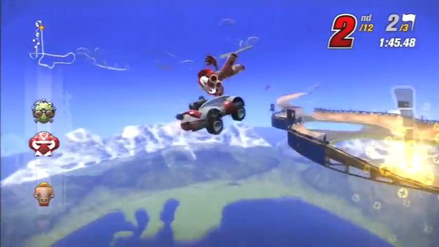 Modnation Racers - Custom Track - Rainbow Road Wii смотреть онлайн