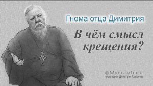 Гнома #164. В чём смыл крещения?