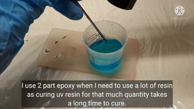 Uv resin and epoxy resin idea - clouds, birds and led смотреть онлайн