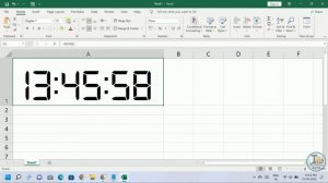 How to Make Clock in Excel | Digital Clock in Excel | Excel