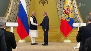 Владимир Путин поблагодарил Нарендру Моди за вклад в дружбу между странами