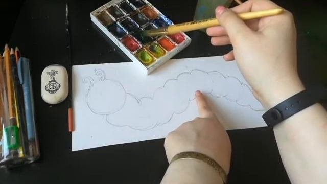 Цветовая растяжка  Гусеница. класс 1Ж8