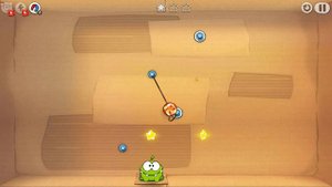 Cut the Rope - картонная коробка уровень 12