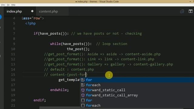 Wordpress Theme Development tutorial from scratch (Part 17) Complete Detail of Wp 'content.php' pag