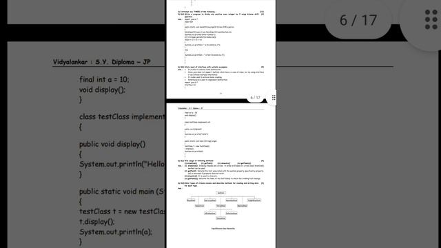 Java's most important questions | java Summer 2022 model answer paper | model answer paper java | смотреть онлайн
