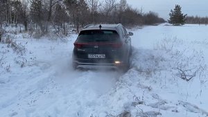 KIA Sportage 4 в снегу!