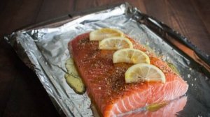Красная рыба в духовке