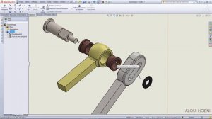 Mise en plan bielle SolidWorks - Vue éclatée, repérage et nomenclature