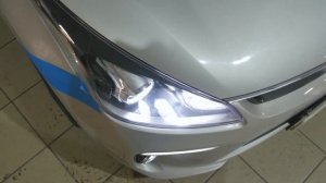 Ставим Led линзы в Kia Rio!