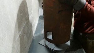 Печь ракета своими руками! ОТОПЛЕНИЕ гаража. Печь ракета на пилетах.Diy Rocket stove.