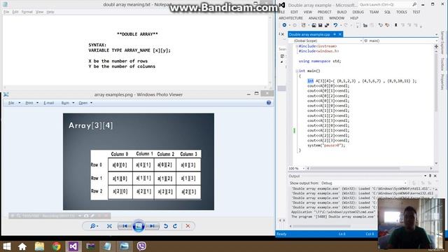 Double Array tutorial C++ смотреть онлайн