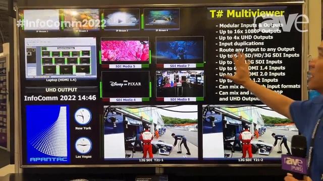 InfoComm 2022: Apantac Demos T-Sharp Mix-and-Match Multiviewer with Unique Simultaneous Video Types смотреть онлайн