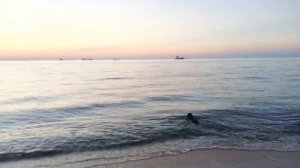 Закат солнца на Азовском море