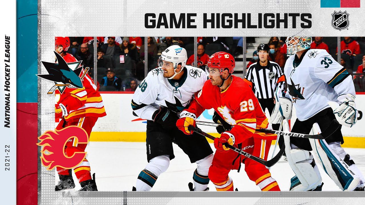 Sharks @ Flames 11/09/21 | NHL лучшие моменты