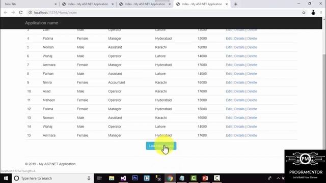60 | Load More Data From Database On Click Using AJAX In ASP.NET MVC | MVC | Part-2 (Hindi/Urdu) смотреть онлайн