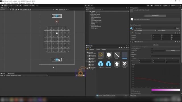 how to make a puzzle game in unity?[part 26] How to Create Custom Laser Line