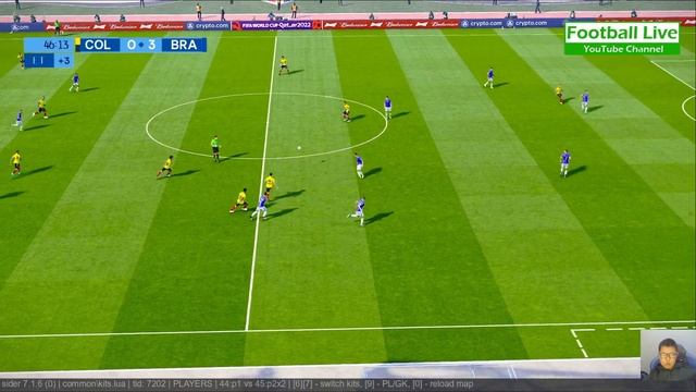 Colombia vs Brazil | FIFA World Cup Qualifiers South America | Full Match All Goals | PES Gameplay смотреть онлайн