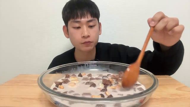 ASMR 초코과자 우유 부먹 초코 디저트 초코 과자탕 먹방🍫 CHOCOLATE COOKIE DESSERT MUKBANG