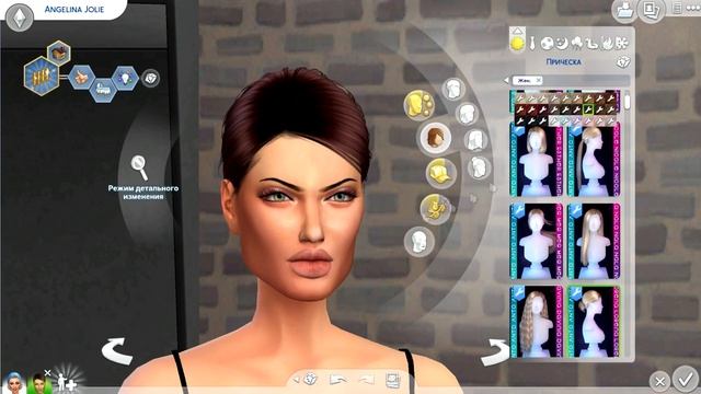 Создание знаменитости Анджелина Джоли в Sims 4 | Sims 4 | Создание персонажа | Моды Sims 4 смотреть онлайн