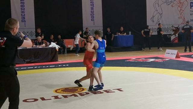 Ильяс Дакаев (Чечня) - Костоев И. (Ингушетия). 1/16 финала. Первенство России по греко-римской борь смотреть онлайн
