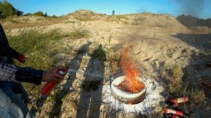 Выбрасывай свой ОГНЕТУШИТЕЛЬ! Порошковые или пенные? Хватит ли потушить машину?