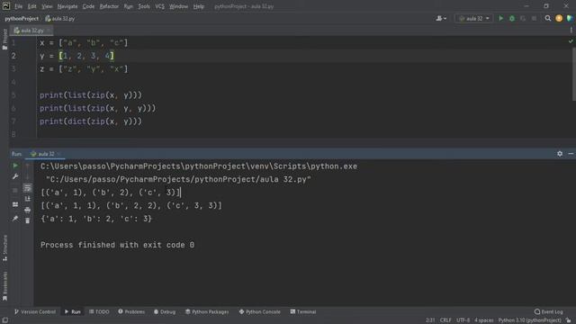 Curso de Python #31 - Utilizando a função zip смотреть онлайн