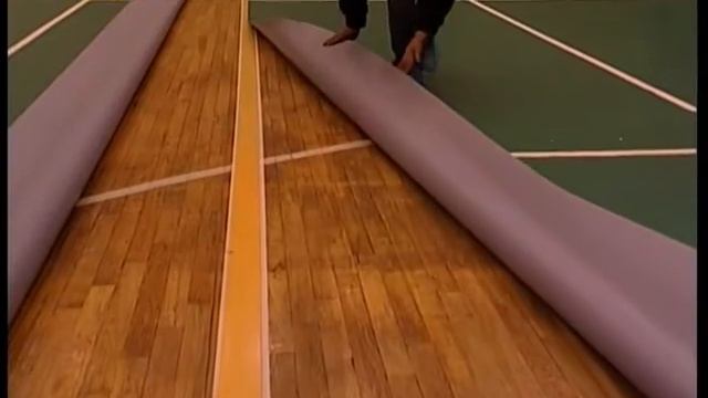 Trioflor PVC sports flooring installation video смотреть онлайн