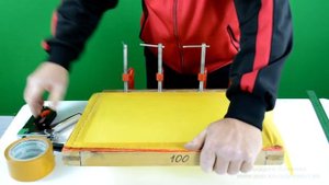 Простой способ  натяжки трафаретной сетки (ручной способ)