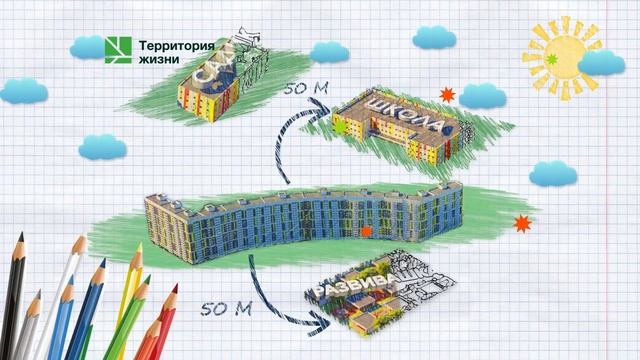 Комфортная среда, где все рядом. “Дом у школы” в ЖК Арбековская застава.