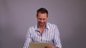 Alexander Skarsgård react on seeing his kid brother Bill as Pennywise.