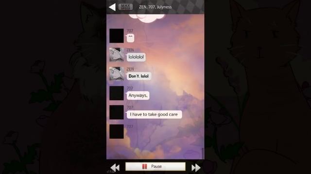 Mystic Messenger - вечерние чаты 6 день (Рут Джумина. русский перевод) смотреть онлайн