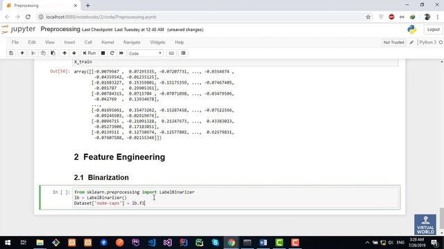 9 Feature Engineering Binarization смотреть онлайн