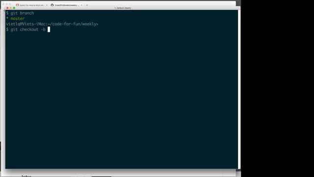 [Code2Pro] Create GitHub Pull Request Like Pro Using Branches