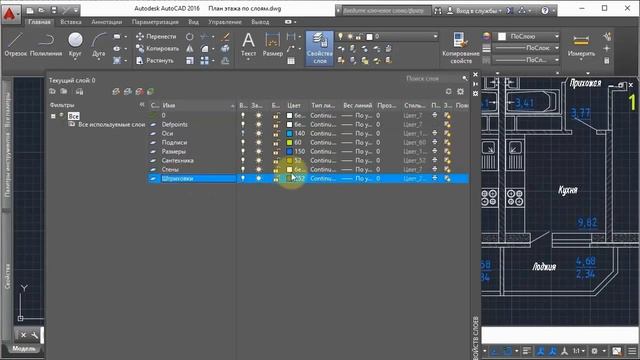 1. Суть слоев (Autocad)