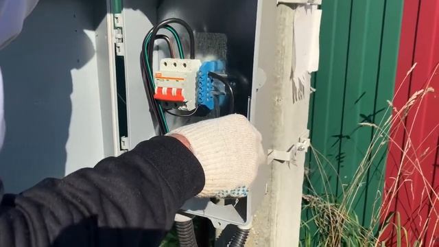Как подключить свет на участок.